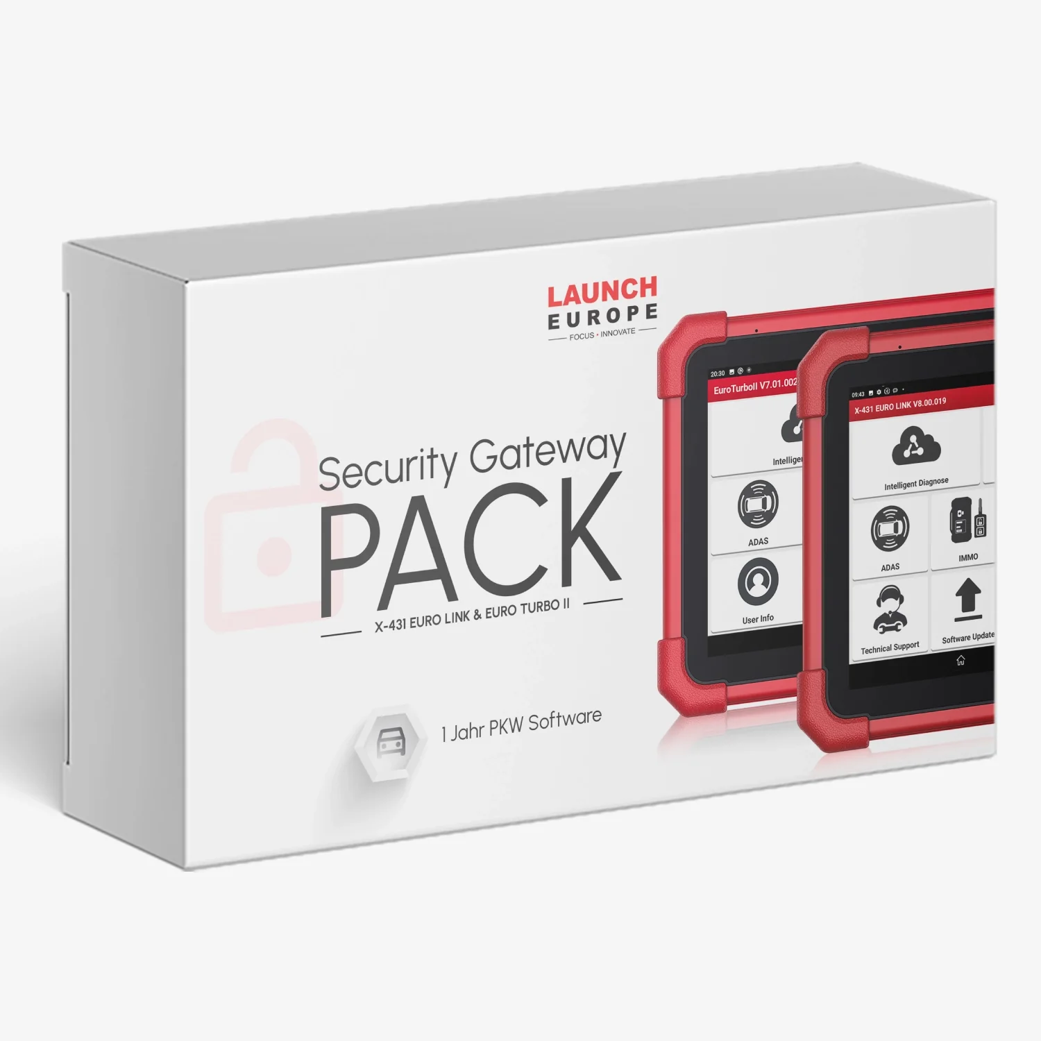 1 Jahr PKW Software & SGW Paket - X-431 EURO LINK & EURO TURBO II